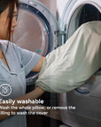 A premium lifestyle view of the 06 Easily Washable, the best bedsheets and premium bedding products in Singapore for tropical weather comfort.