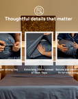 Extra-long staple cotton bolstercase