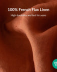 100% French flax linen pillowcase (x2)