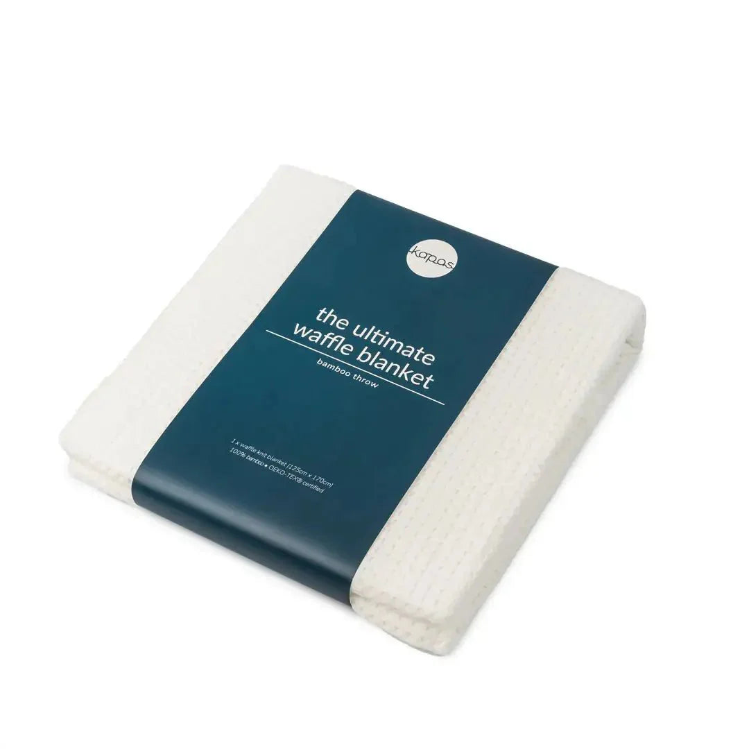 100% Bamboo waffle blanket Bamboo waffle blanket- Kapas Living Singapore