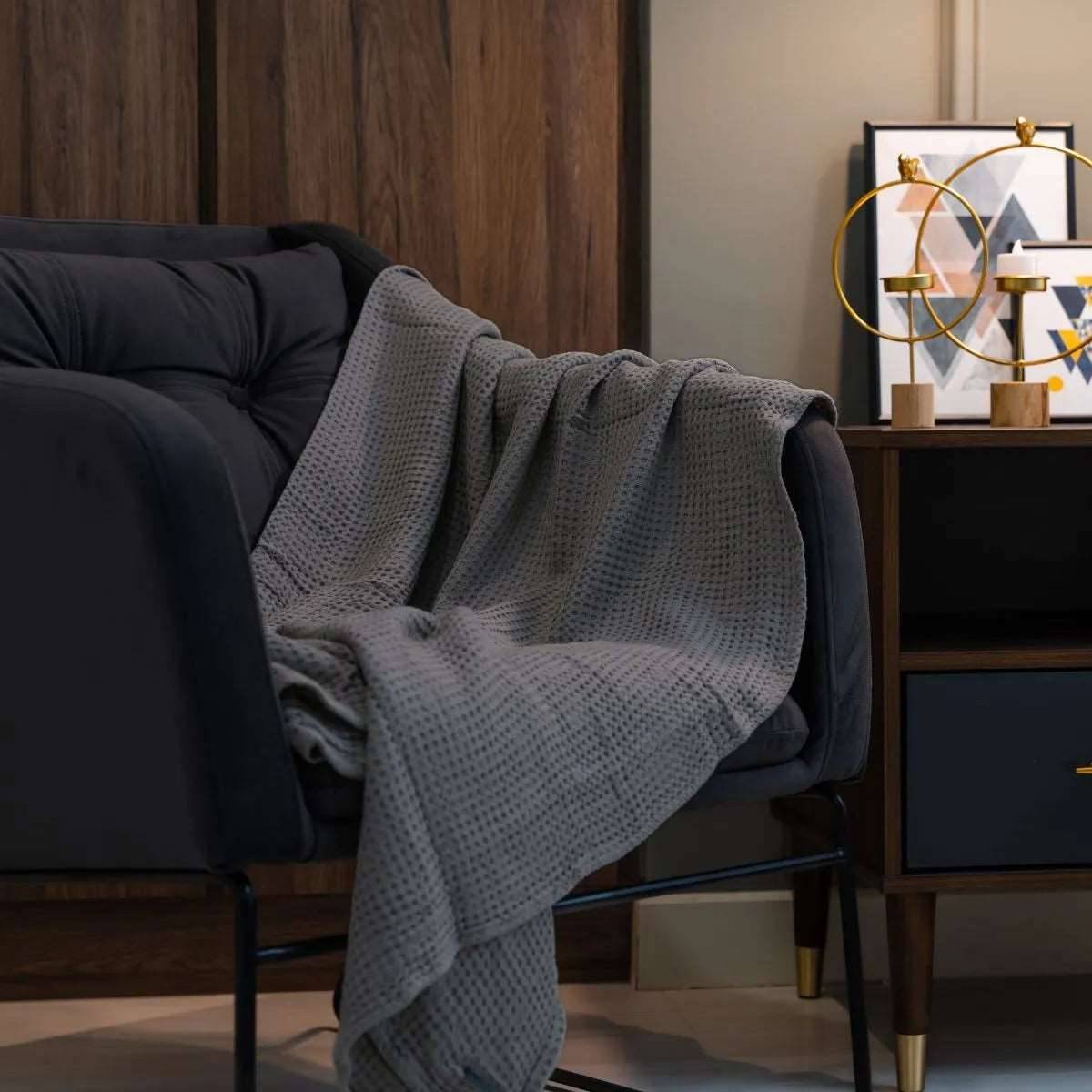 100% Bamboo waffle blanket Bamboo waffle blanket- Kapas Living Singapore