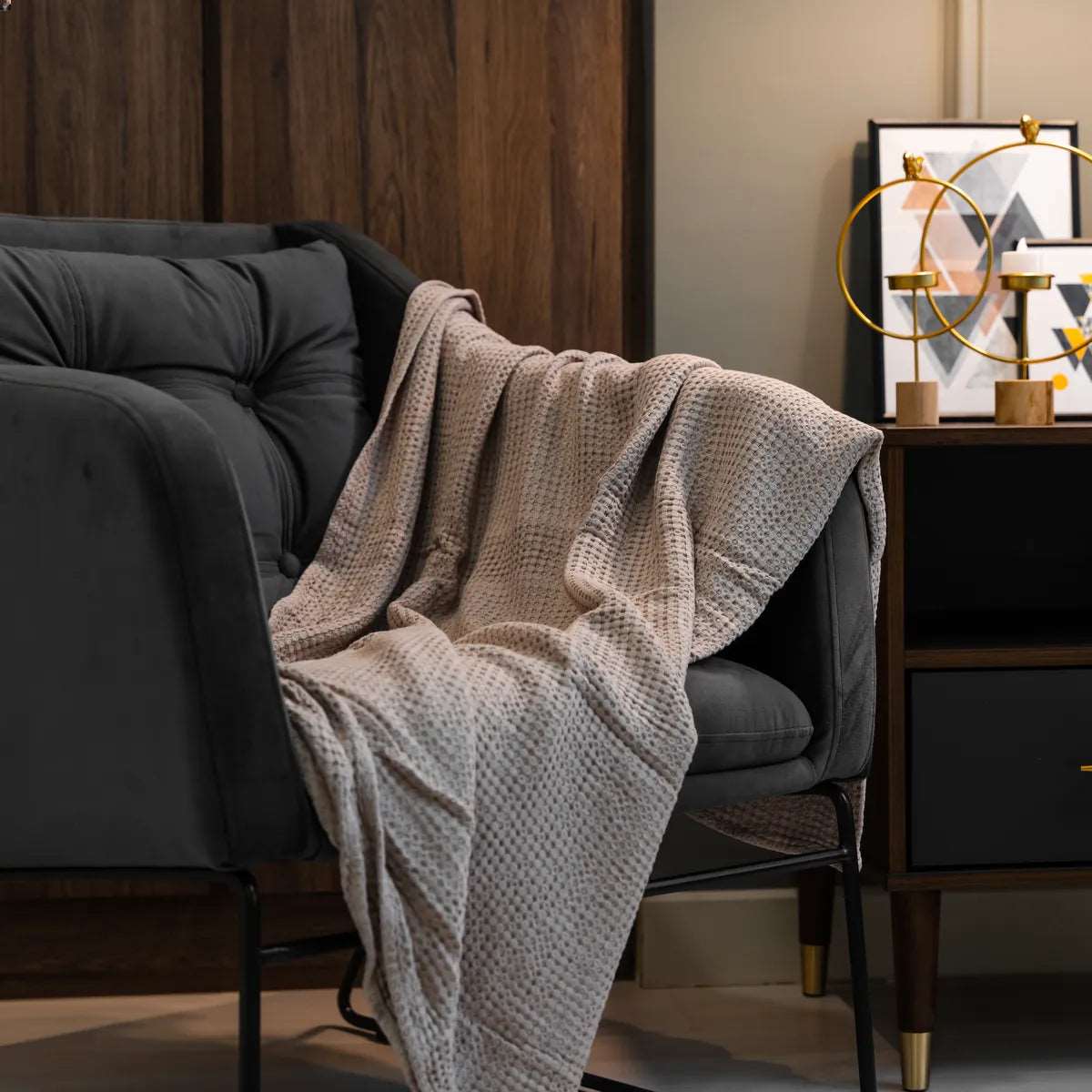 100% Bamboo waffle blanket Bamboo waffle blanket- Kapas Living Singapore