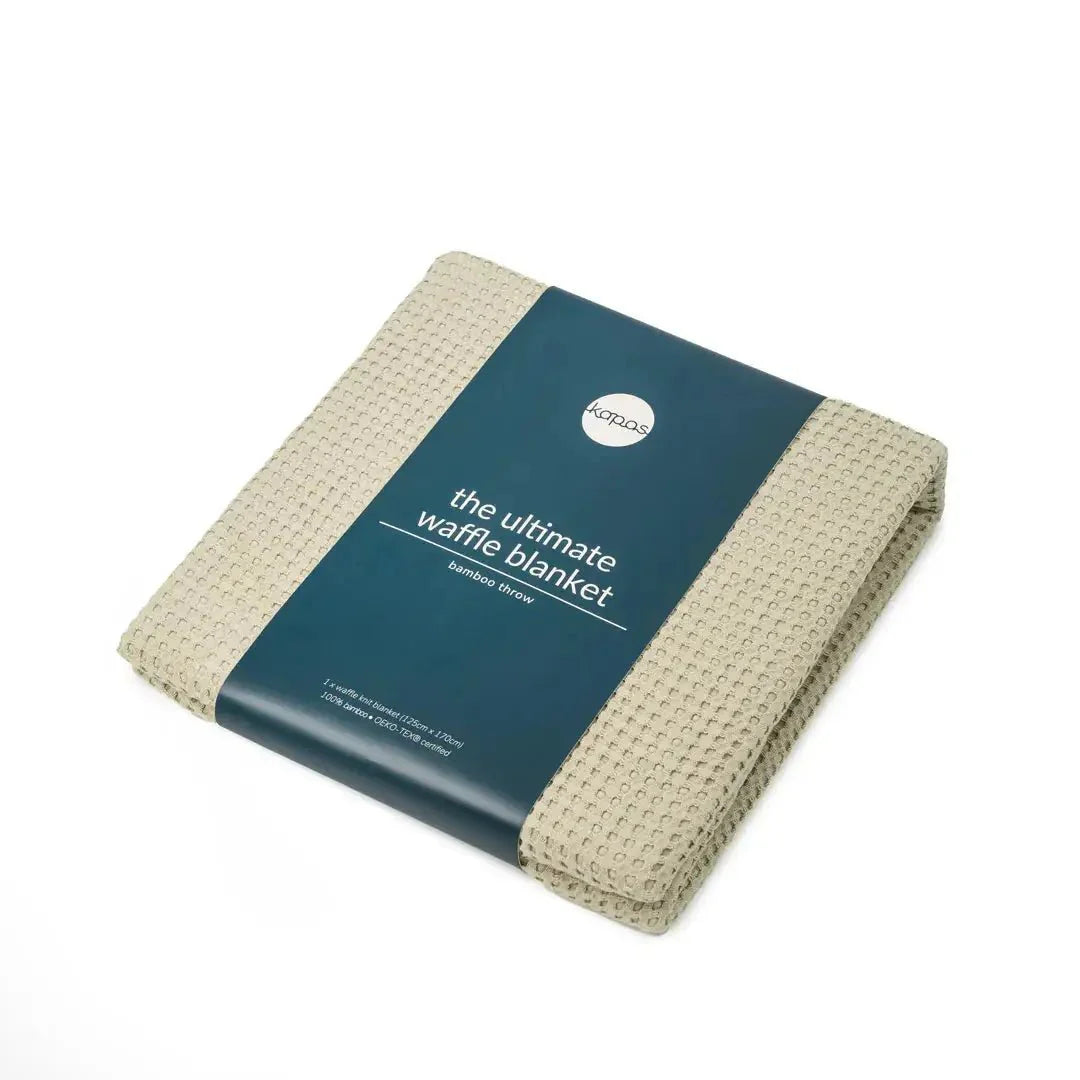 100% Bamboo waffle blanket Bamboo waffle blanket- Kapas Living Singapore