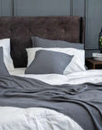 100% Bamboo waffle pillowcase (x2) Bamboo waffle pillowcase- Kapas Living Singapore