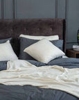 100% Bamboo waffle pillowcase (x2) Bamboo waffle pillowcase- Kapas Living Singapore