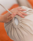 100% French flax linen bolstercase Linen bolstercase- Kapas Living Singapore