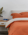 100% French flax linen duvet cover set Linen duvet cover set- Kapas Living Singapore