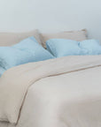 100% French flax linen duvet cover set Linen duvet cover set- Kapas Living Singapore