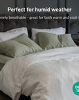 100% French flax linen duvet cover set Linen duvet cover set- Kapas Living Singapore