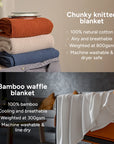 100% Cotton Knitted Blanket