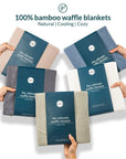 100% Bamboo waffle blanket Bamboo waffle blanket- Kapas Living Singapore