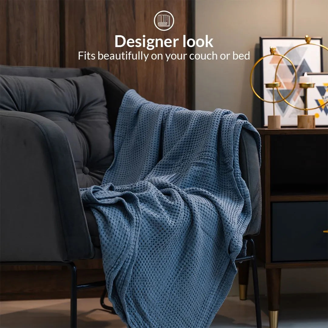 Weighted waffle blanket sale
