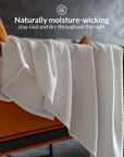 100% Bamboo waffle blanket Bamboo waffle blanket- Kapas Living Singapore
