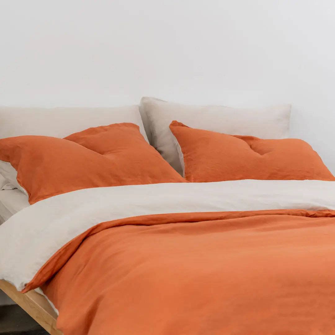 100% French flax linen duvet cover Linen duvet cover- Kapas Living Singapore
