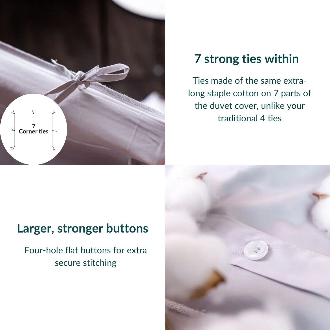Extra-long staple cotton duvet cover Cotton duvet cover- Kapas Living Singapore