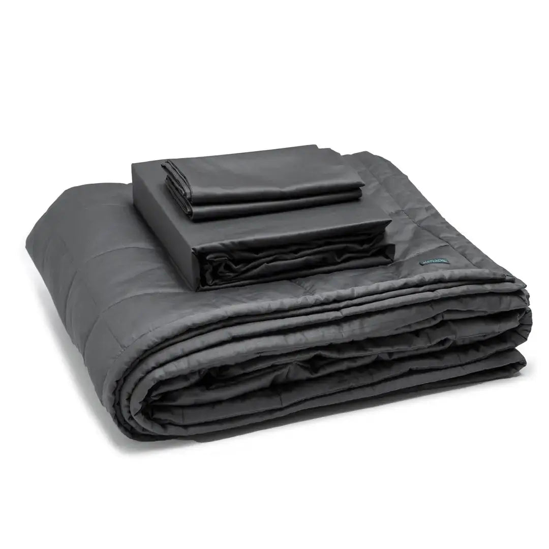 KapasLUXE® quilted comforter set- Shadow grey