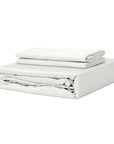TENCEL™ fitted bedsheet set with pillowcases oatmeal off white