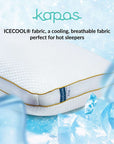 Adjustable BESPOKE® memory foam pillow + pillow protector