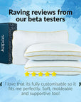 Adjustable BESPOKE® memory foam pillow + pillow protector