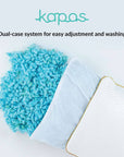 Adjustable BESPOKE® memory foam pillow + pillow protector
