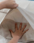 100% French flax linen pillowcase (x2) taupe
