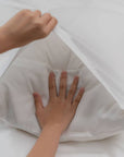 Experience comfort with our TENCEL™ lyocell pillowcases by Kapas Living. 300TC TENCEL™ Eucalyptus pillowcases. Hypoallergenic, moisture-wicking and breathable.