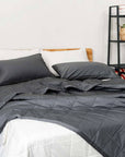 KapasLUXE® quilted comforter set- Shadow grey