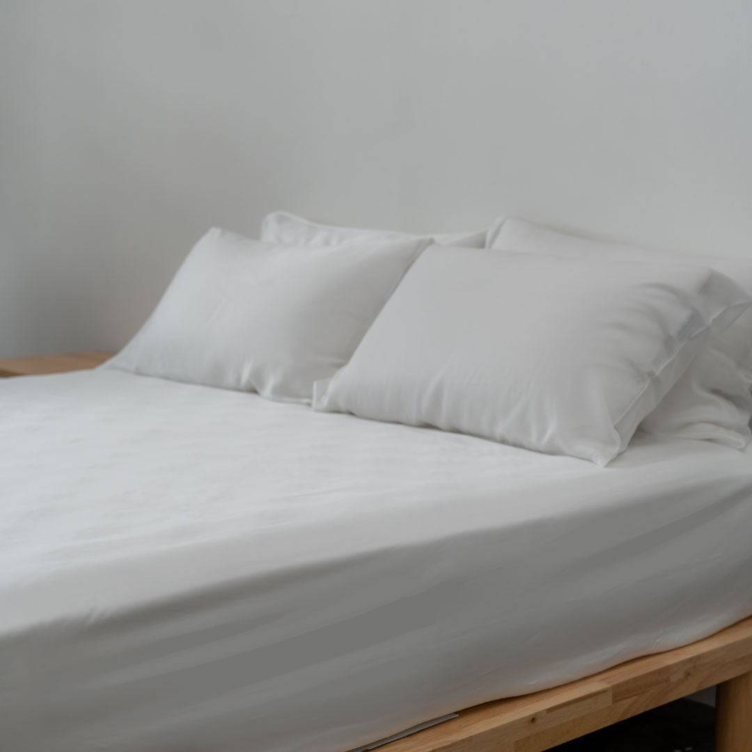 Fitted bedsheet set, Extra-long staple cotton - Kapas Living Singapore