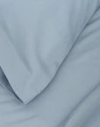 TENCEL™ fitted bedsheet set with pillowcases oatmeal french blue