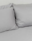 TENCEL™ fitted bedsheet set with pillowcases whisper grey
