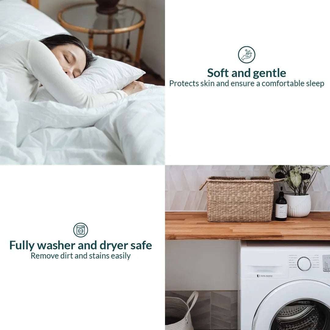 CloudBamboo® pillow protectors (2 pieces) Pillow protectors- Kapas Living Singapore