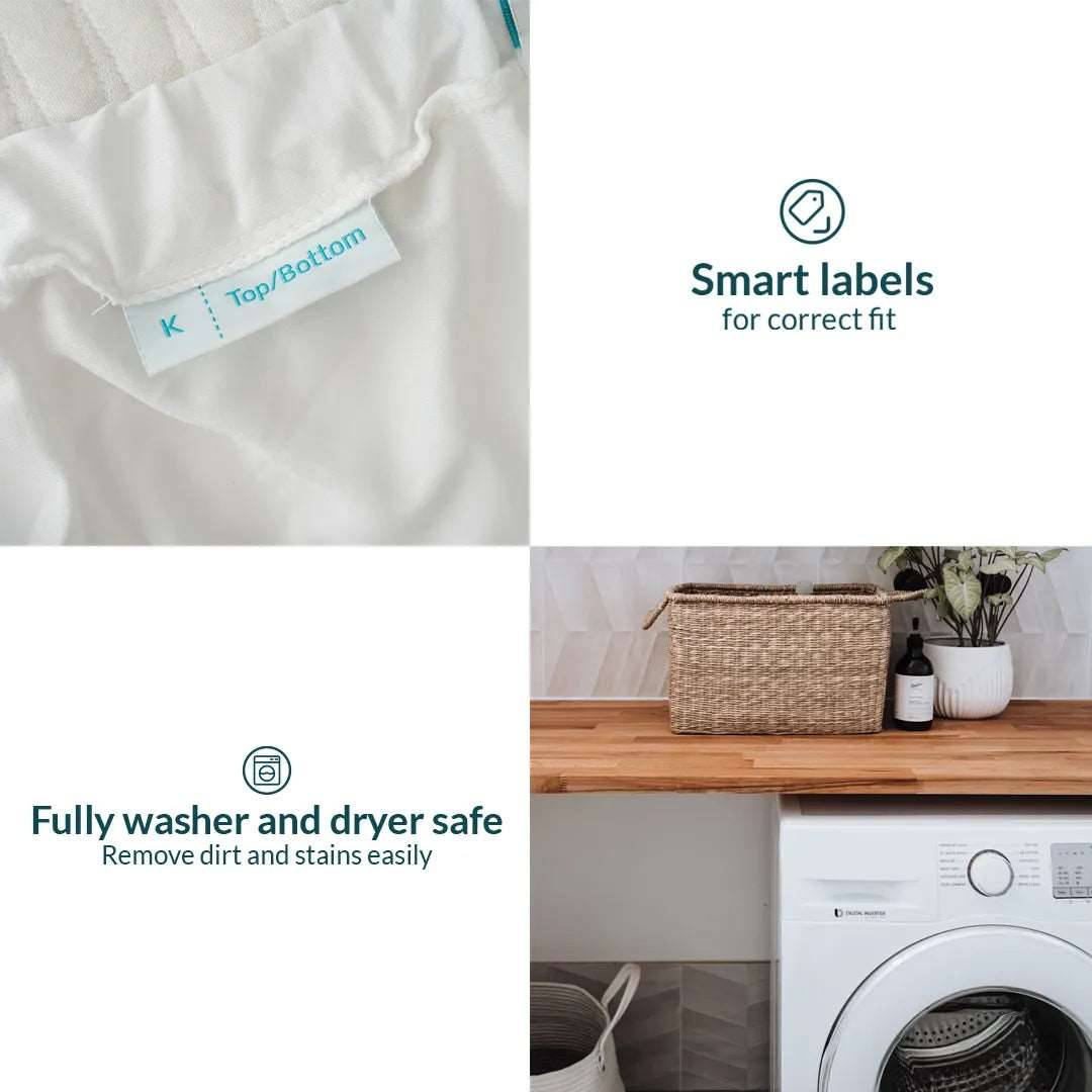 CloudTENCEL waterproof mattress protector Tencel waterproof mattress protector- Kapas Living Singapore