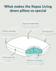 Down feather pillow Down feather pillow- Kapas Living Singapore