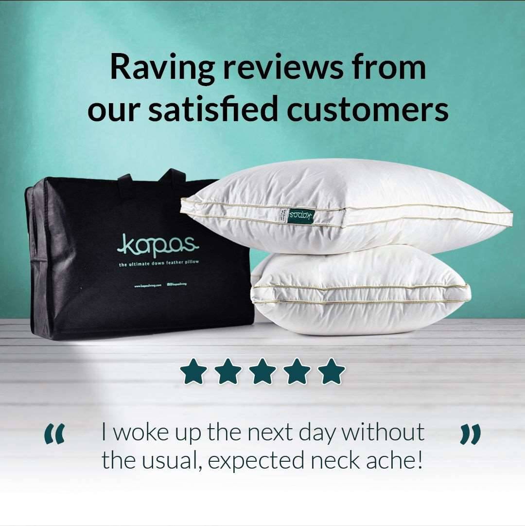 Down feather pillow Down feather pillow- Kapas Living Singapore