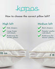 Down feather pillow Down feather pillow- Kapas Living Singapore