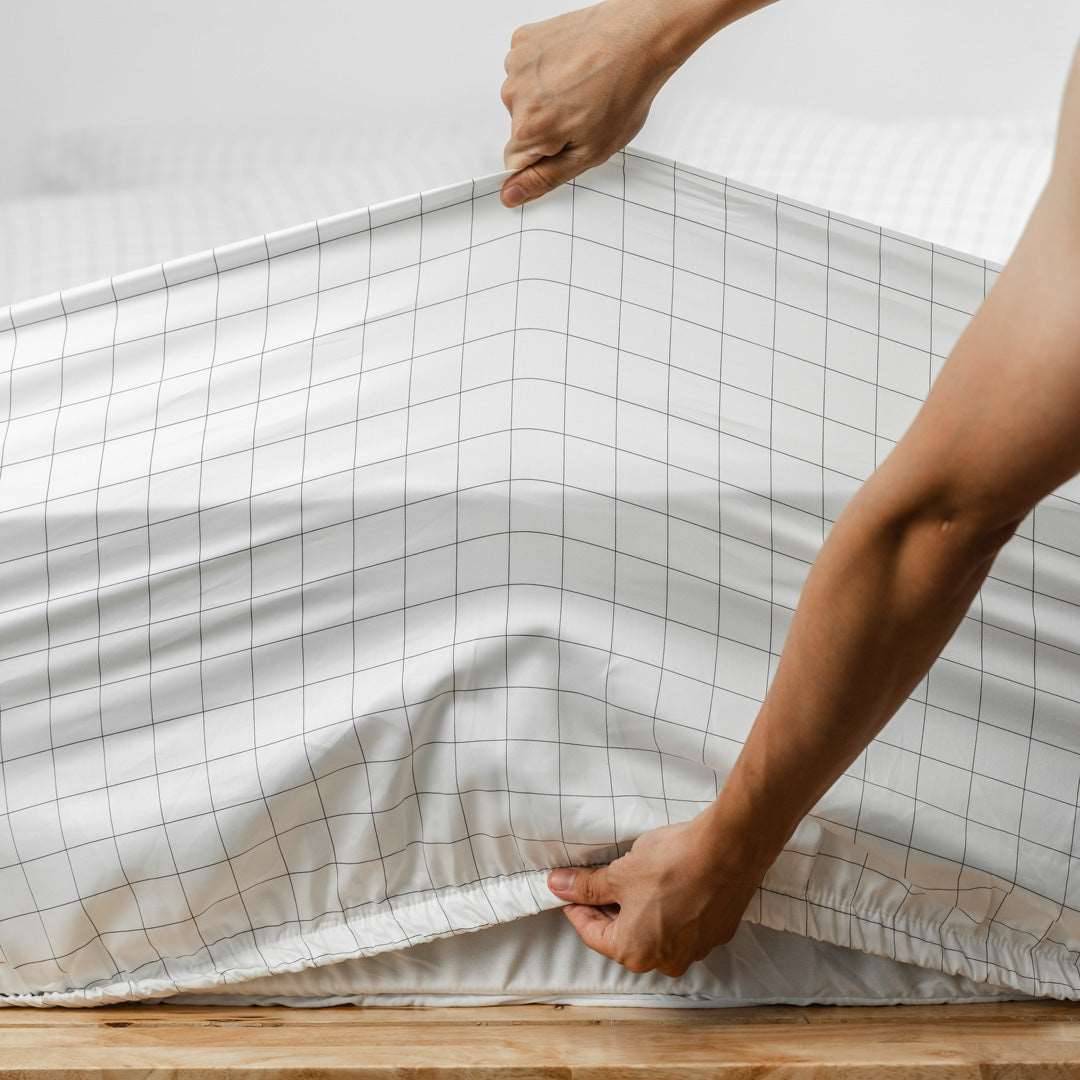 Fitted bedsheet set, Extra-long staple cotton - Kapas Living Singapore