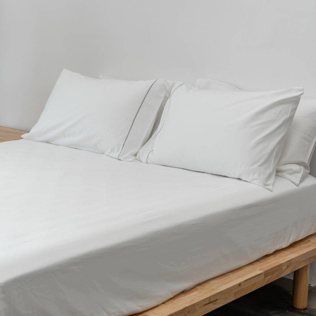 Fitted bedsheet set, Extra-long staple cotton - Kapas Living Singapore
