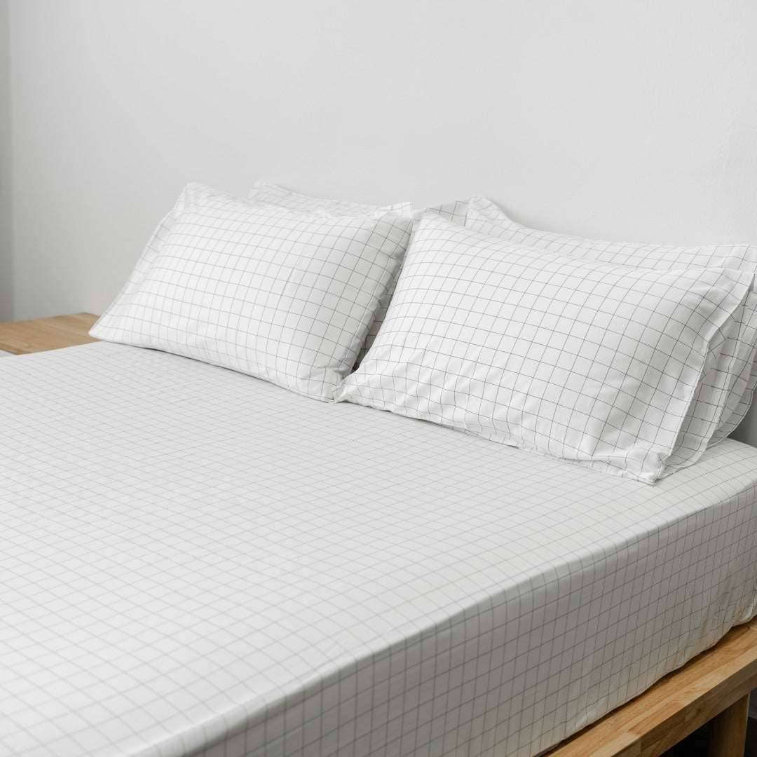 Fitted bedsheet set, Extra-long staple cotton - Kapas Living Singapore