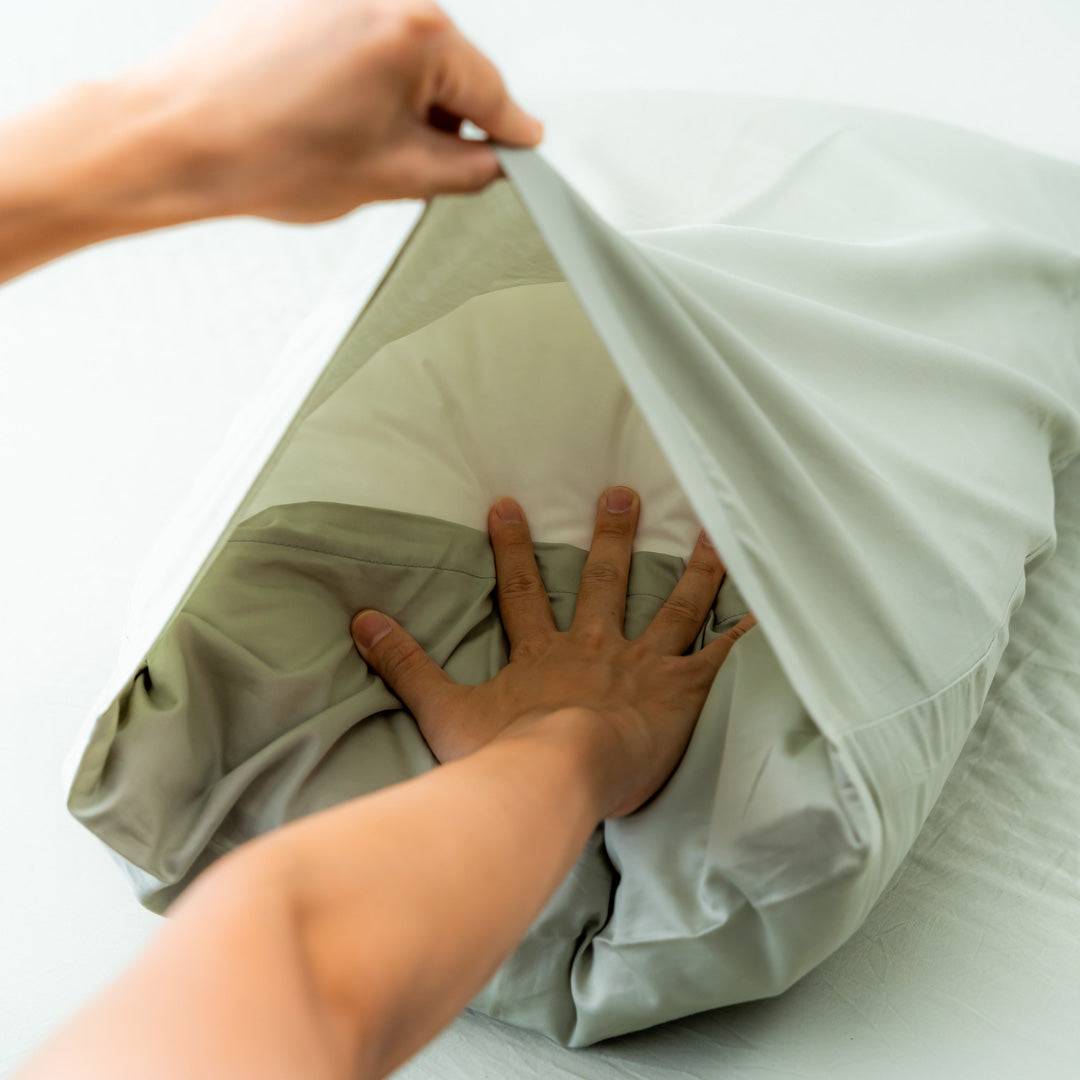 Fitted bedsheet set, Extra-long staple cotton - Kapas Living Singapore