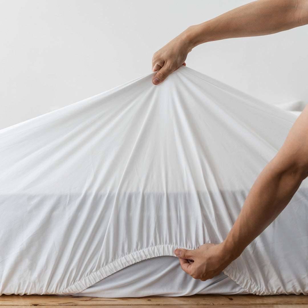 Fitted bedsheet set, Extra-long staple cotton - Kapas Living Singapore
