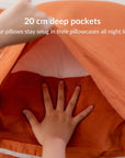 100% French flax linen pillowcase (x2)