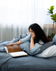 Extra-long staple cotton duvet cover set