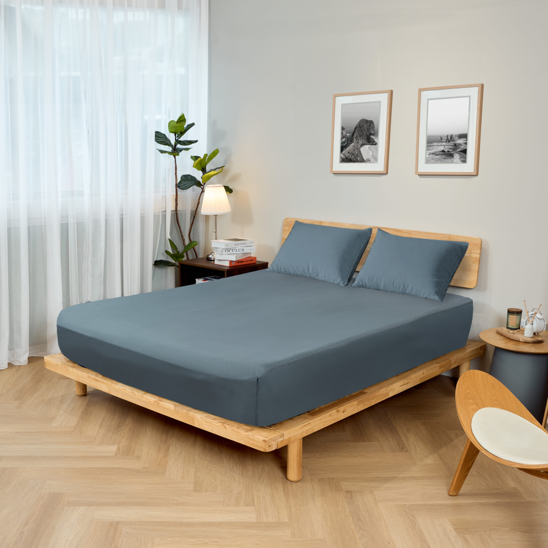 Extra-long staple cotton fitted bedsheet set