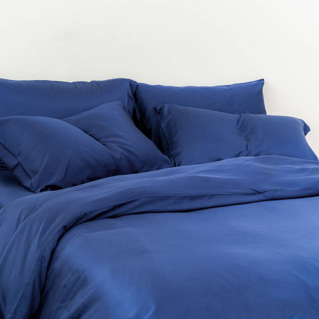 TENCEL™ duvet cover set- Cerulean blue