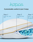 Adjustable BESPOKE® memory foam pillow + pillow protector