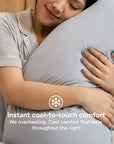 Cooling Pillowcase (x2) - Instant Cool-to-Touch & Stretchable