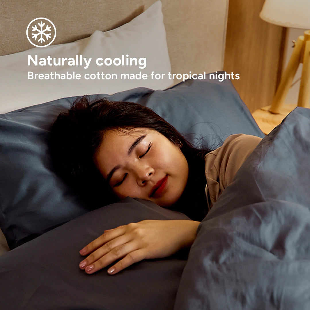 Extra-long staple cotton fitted bedsheet set
