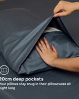 Extra long staple cotton pillowcases (x2)
