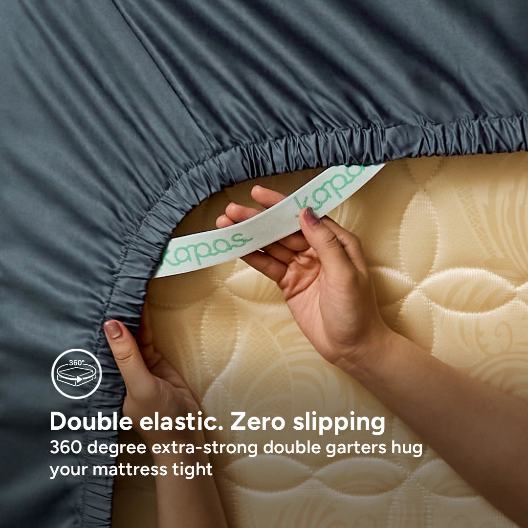Extra-long staple cotton fitted bedsheet set