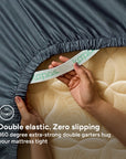 Extra-long staple cotton fitted bedsheet set